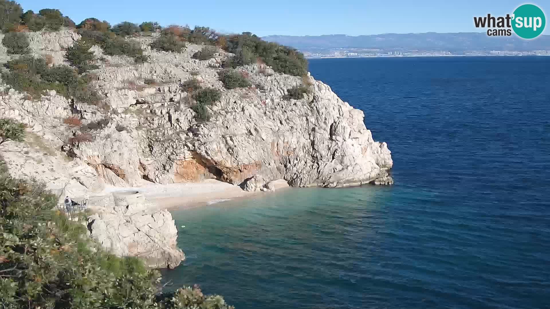 Webcam Brseč Strand – Mošćenička Draga – Kroatien