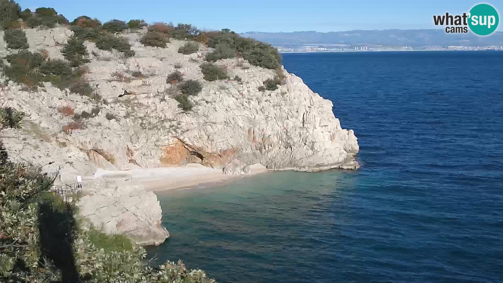 Webcam Brseč Strand – Mošćenička Draga – Kroatien