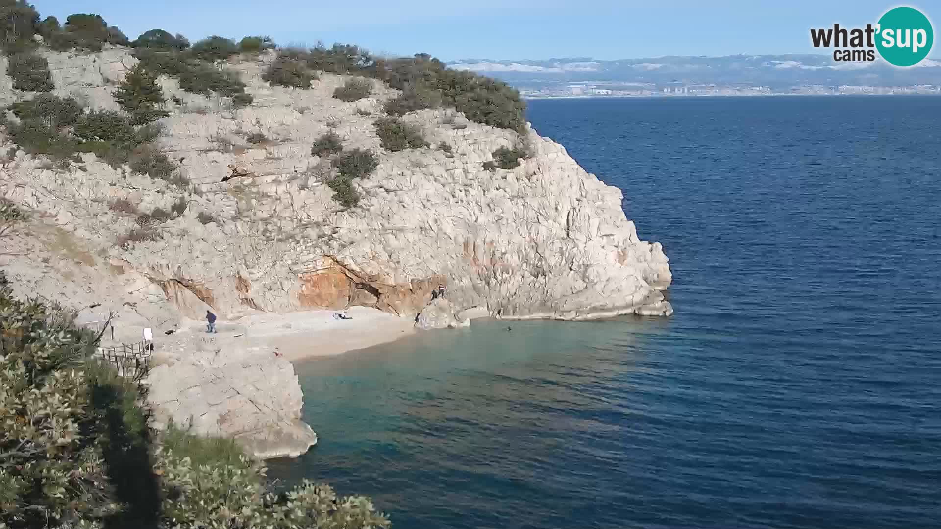 Webcam Brseč beach – Mošćenička Draga – Croatia