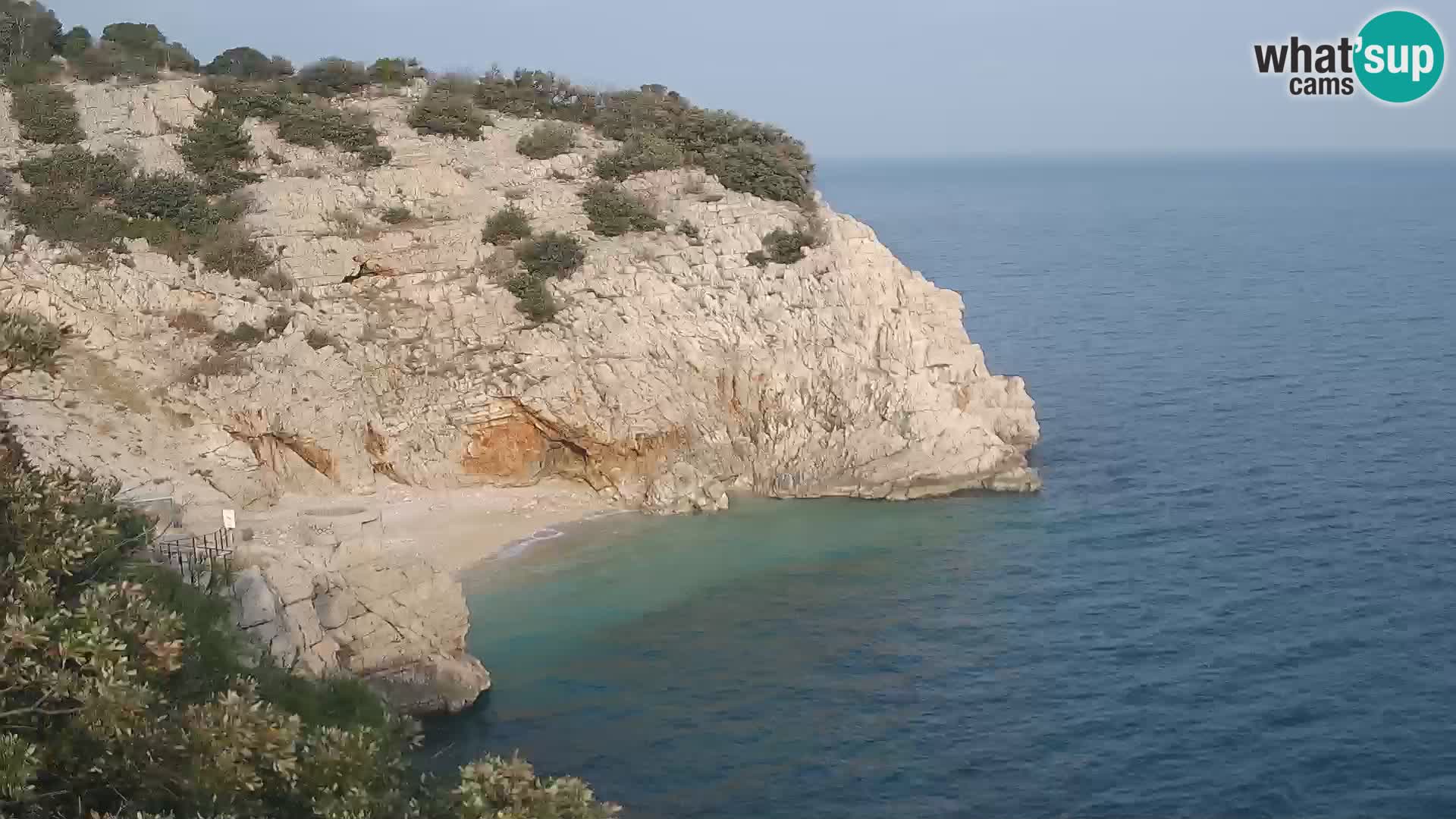 Cámara web de la playa de Brseč en Mošćenička Draga, Croacia