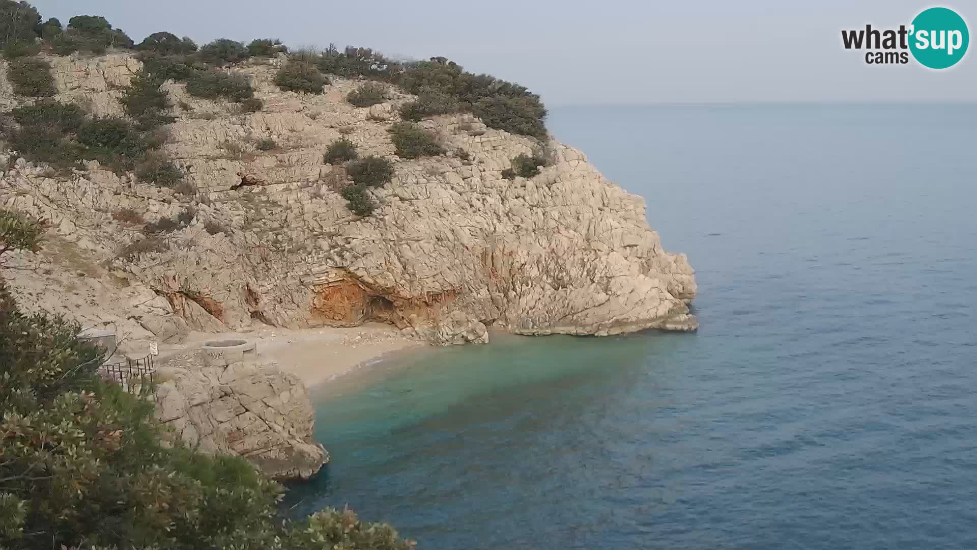 Cámara web de la playa de Brseč en Mošćenička Draga, Croacia