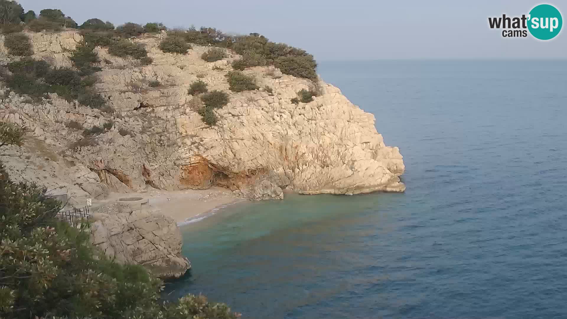 Spletna kamera Brseč plaža – Mošćenička Draga – Hrvaška