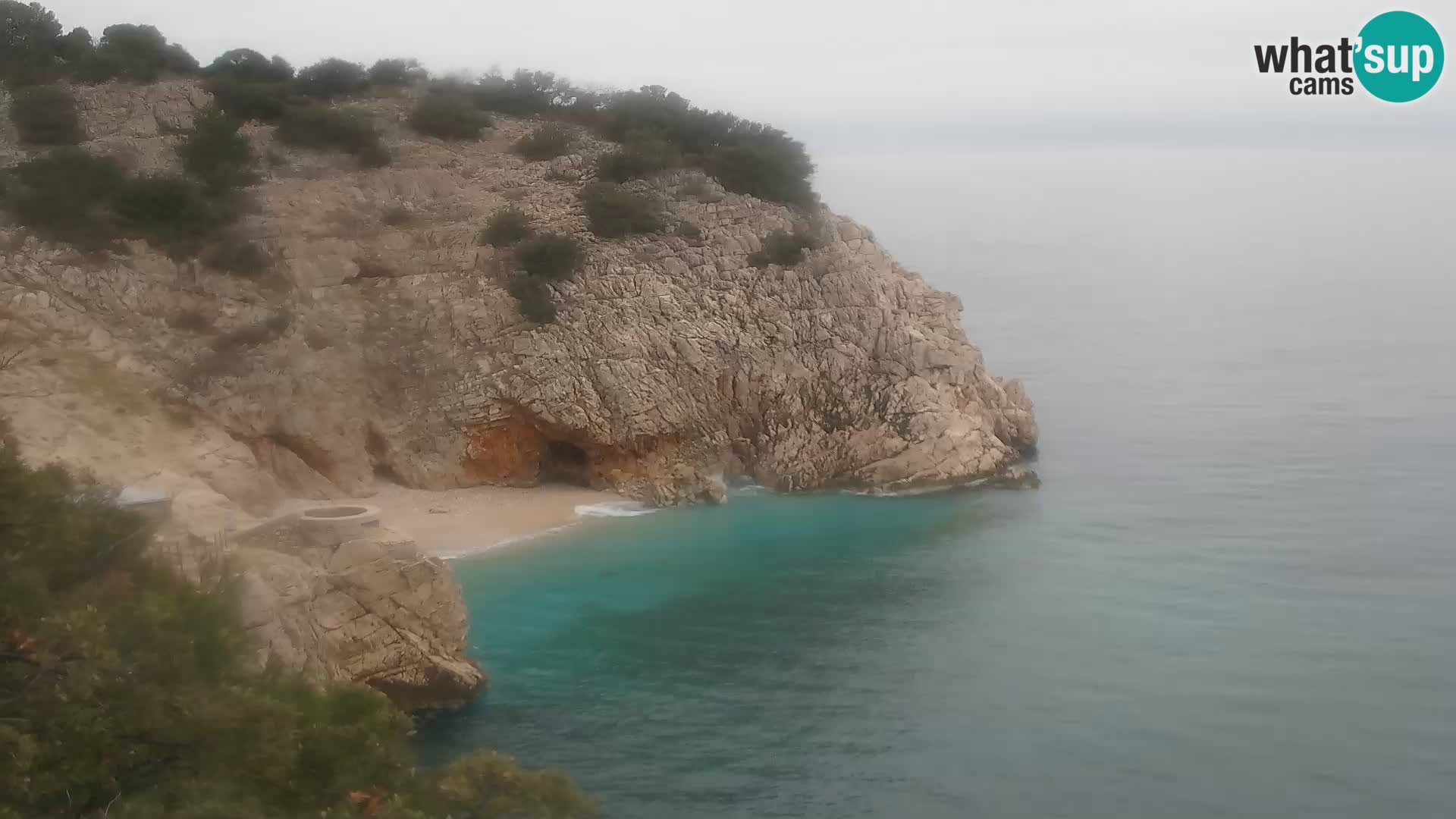 Cámara web de la playa de Brseč en Mošćenička Draga, Croacia