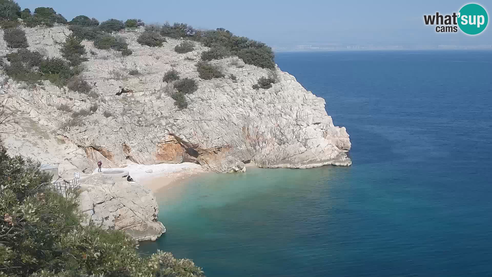 Cámara web de la playa de Brseč en Mošćenička Draga, Croacia