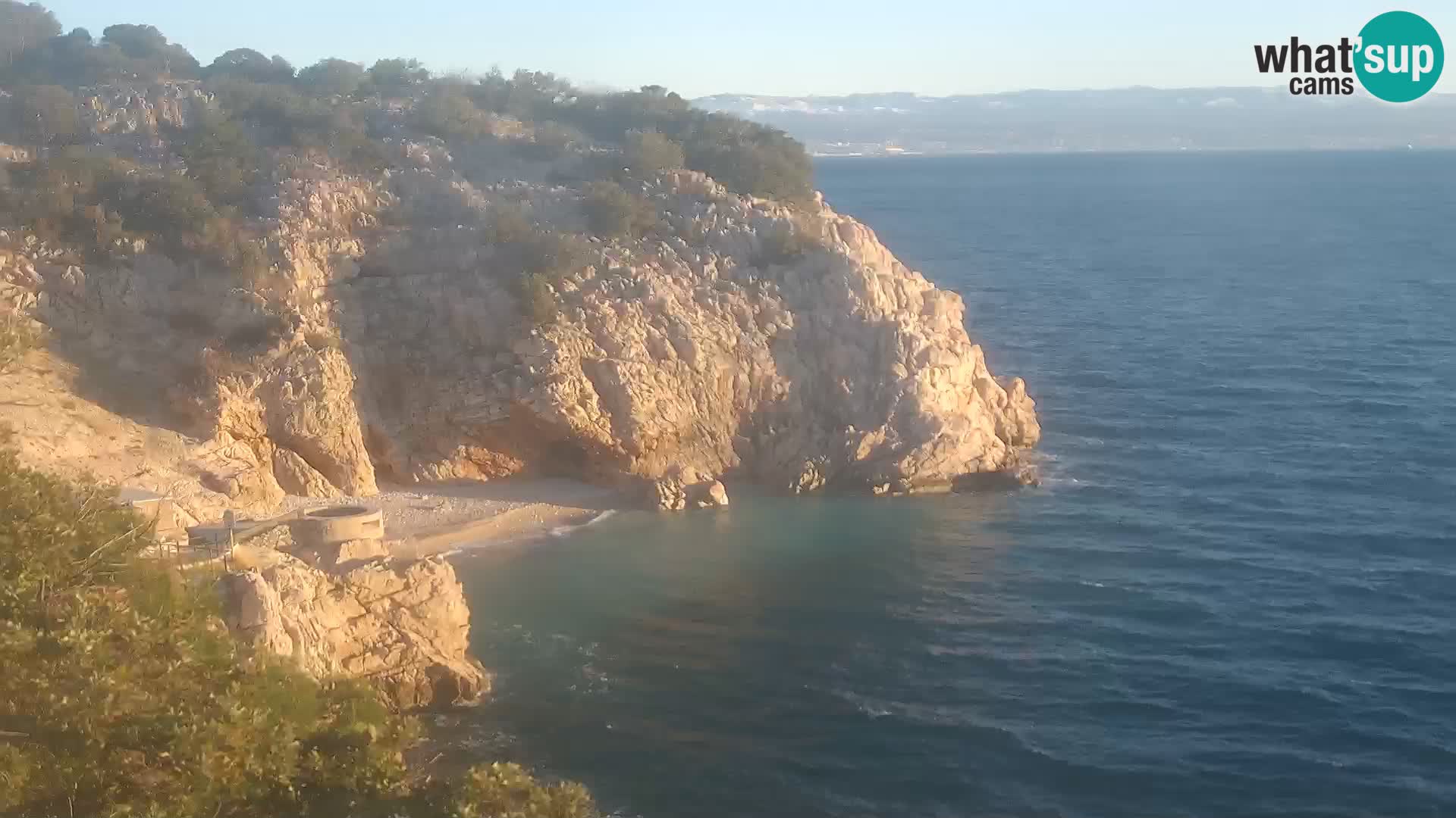 Webcam Brseč beach – Mošćenička Draga – Croatia