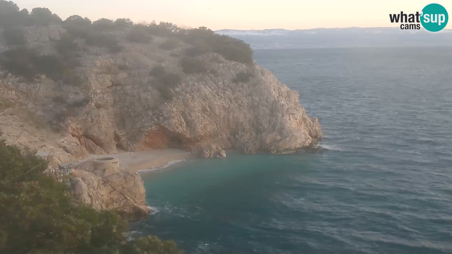 Webcam Bersezio spiaggia – Draga di Moschiena – Croazia