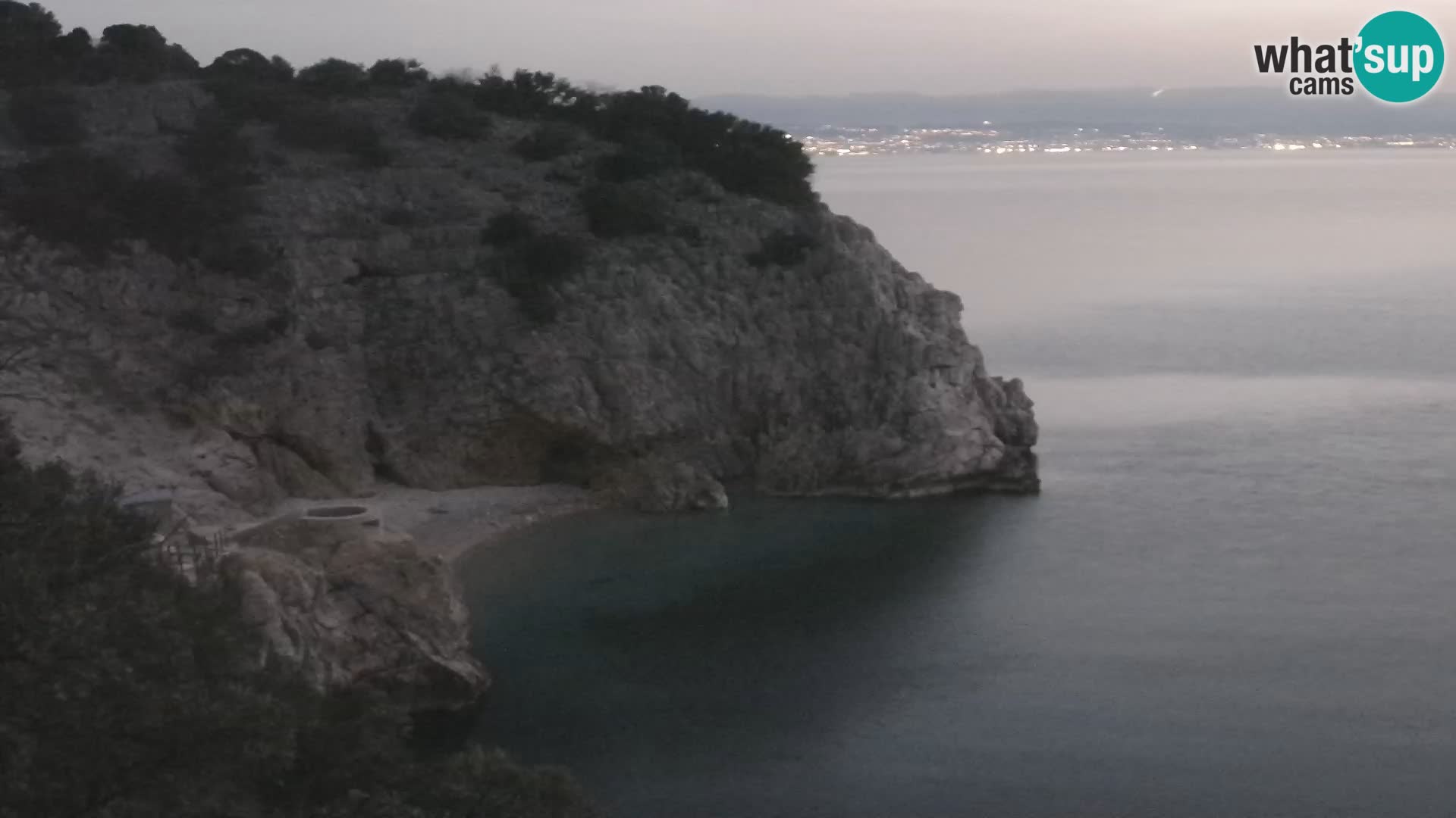 Cámara web de la playa de Brseč en Mošćenička Draga, Croacia