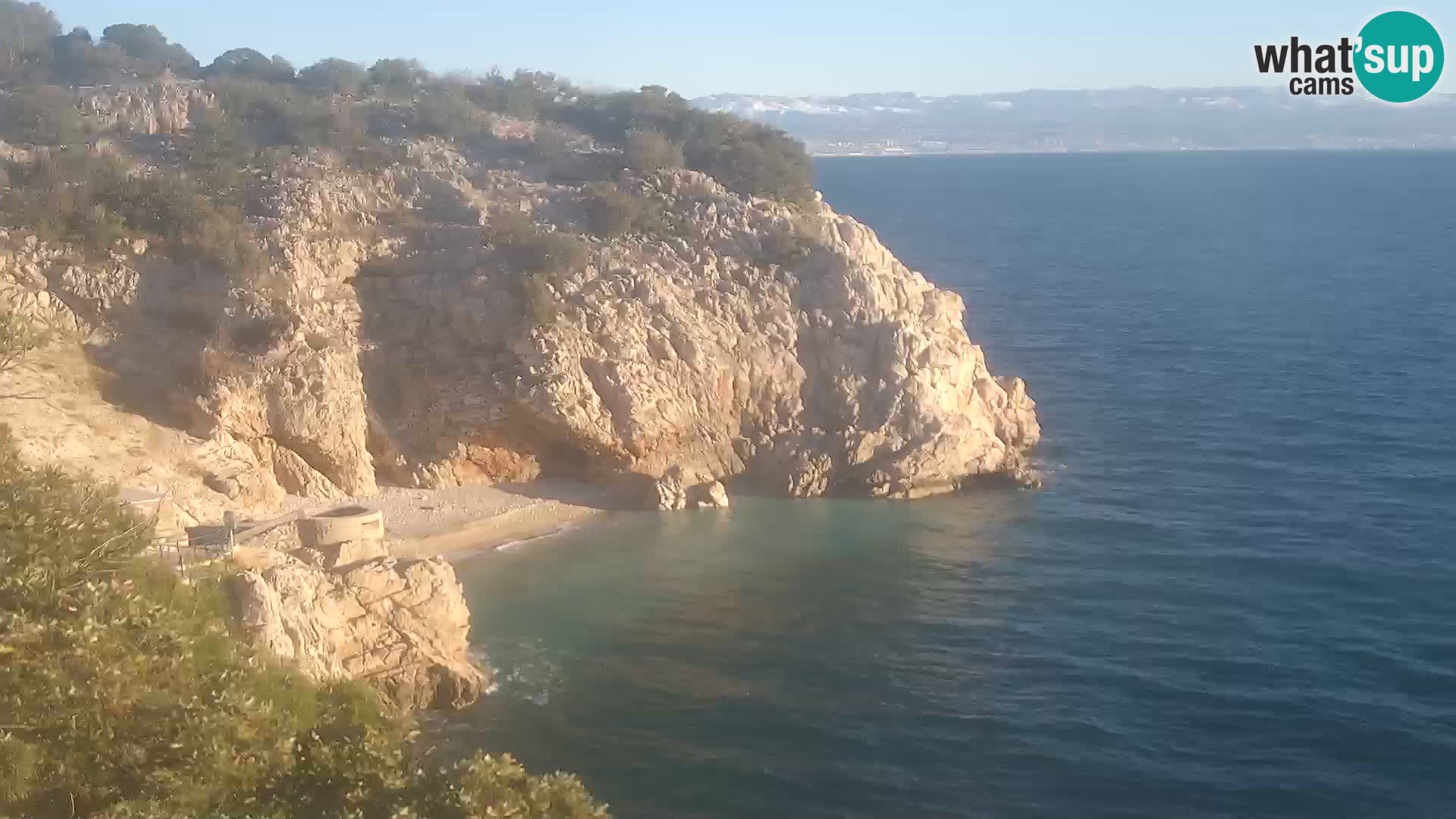 Webcam Brseč Strand – Mošćenička Draga – Kroatien