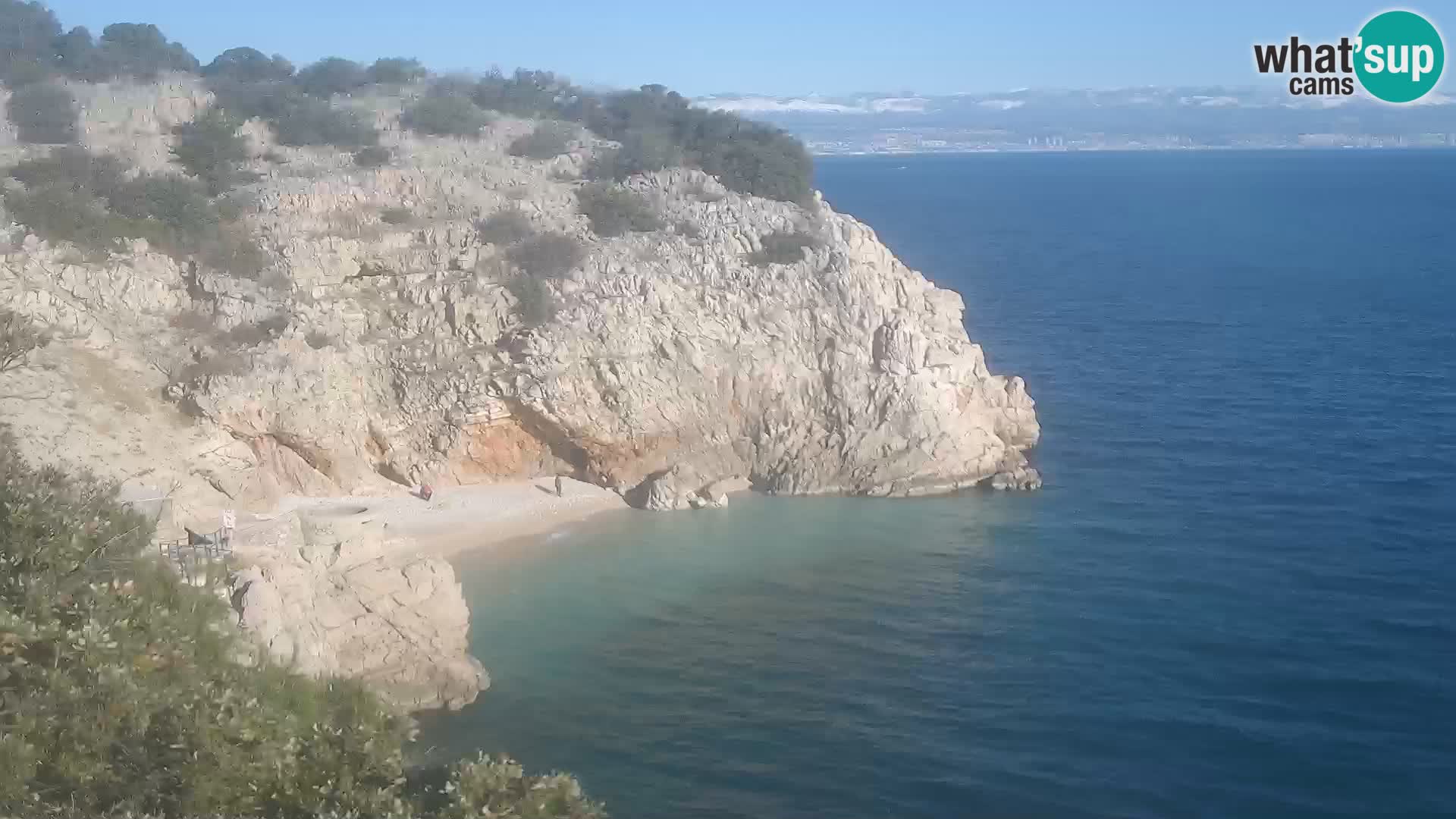 Webcam Brseč Strand – Mošćenička Draga – Kroatien