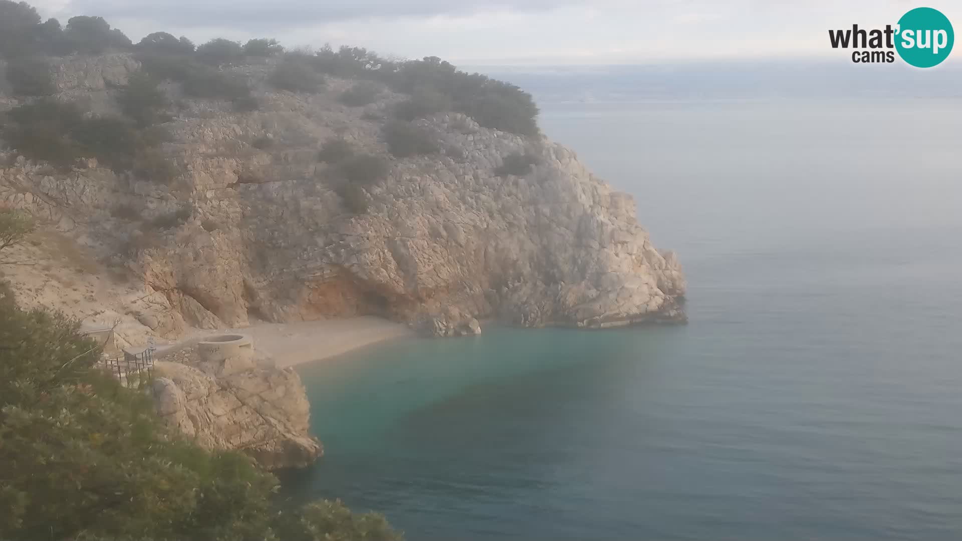 Cámara web de la playa de Brseč en Mošćenička Draga, Croacia