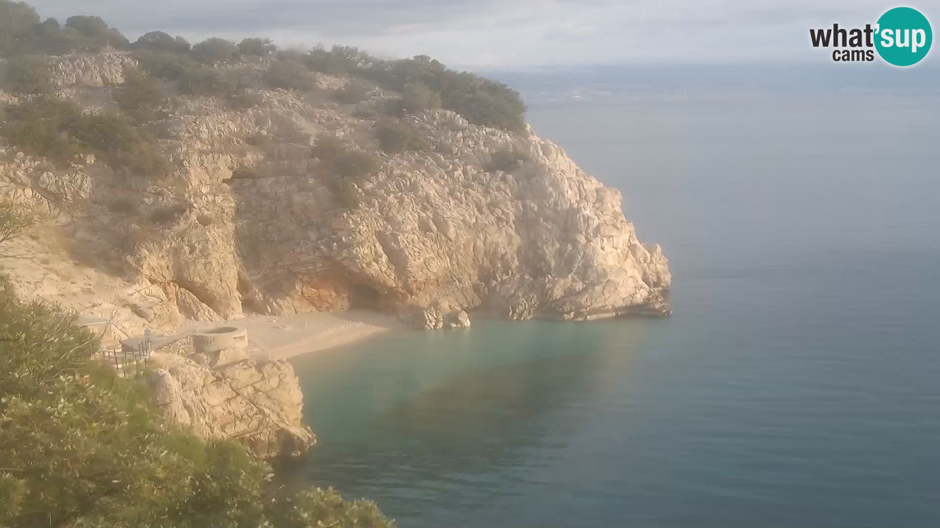 Webcam Brseč beach – Mošćenička Draga – Croatia