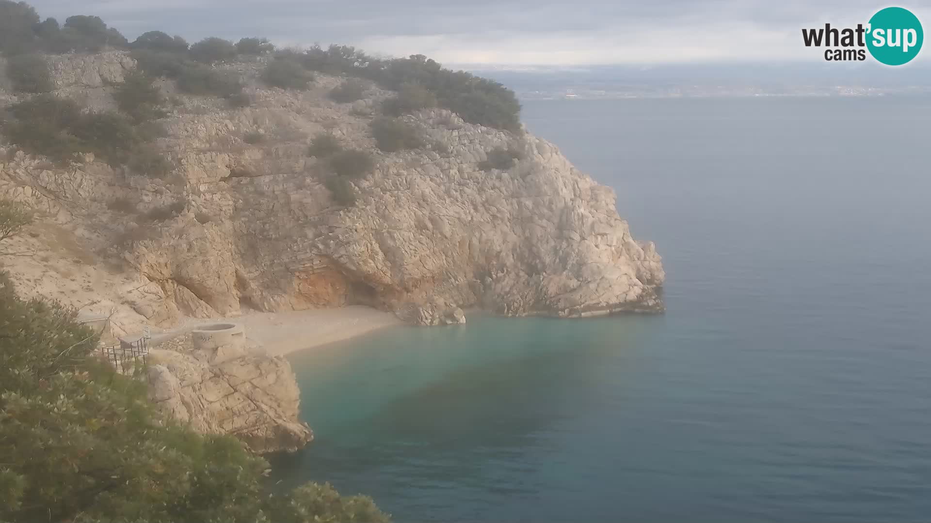 Webcam Brseč beach – Mošćenička Draga – Croatia