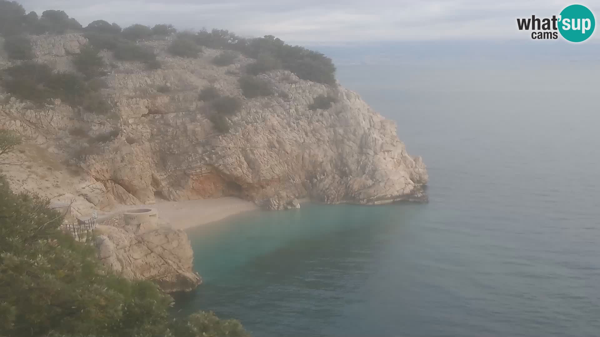 Cámara web de la playa de Brseč en Mošćenička Draga, Croacia