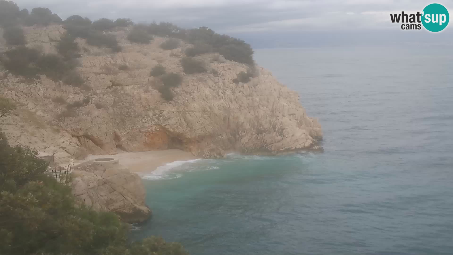 Cámara web de la playa de Brseč en Mošćenička Draga, Croacia