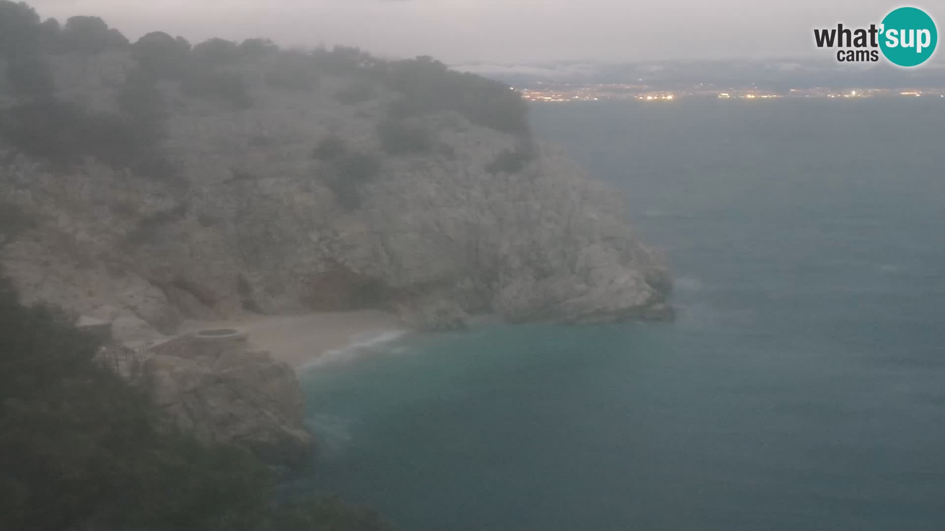 Webcam plage Brseč à Mošćenička Draga, Croatie