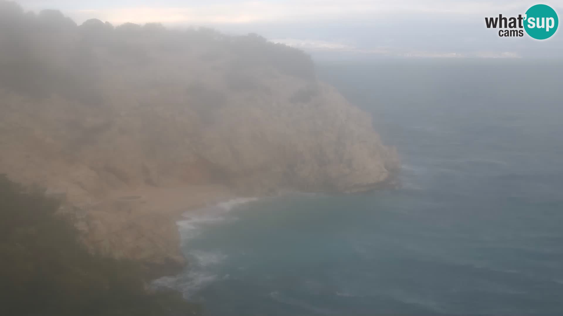 Webcam plage Brseč à Mošćenička Draga, Croatie