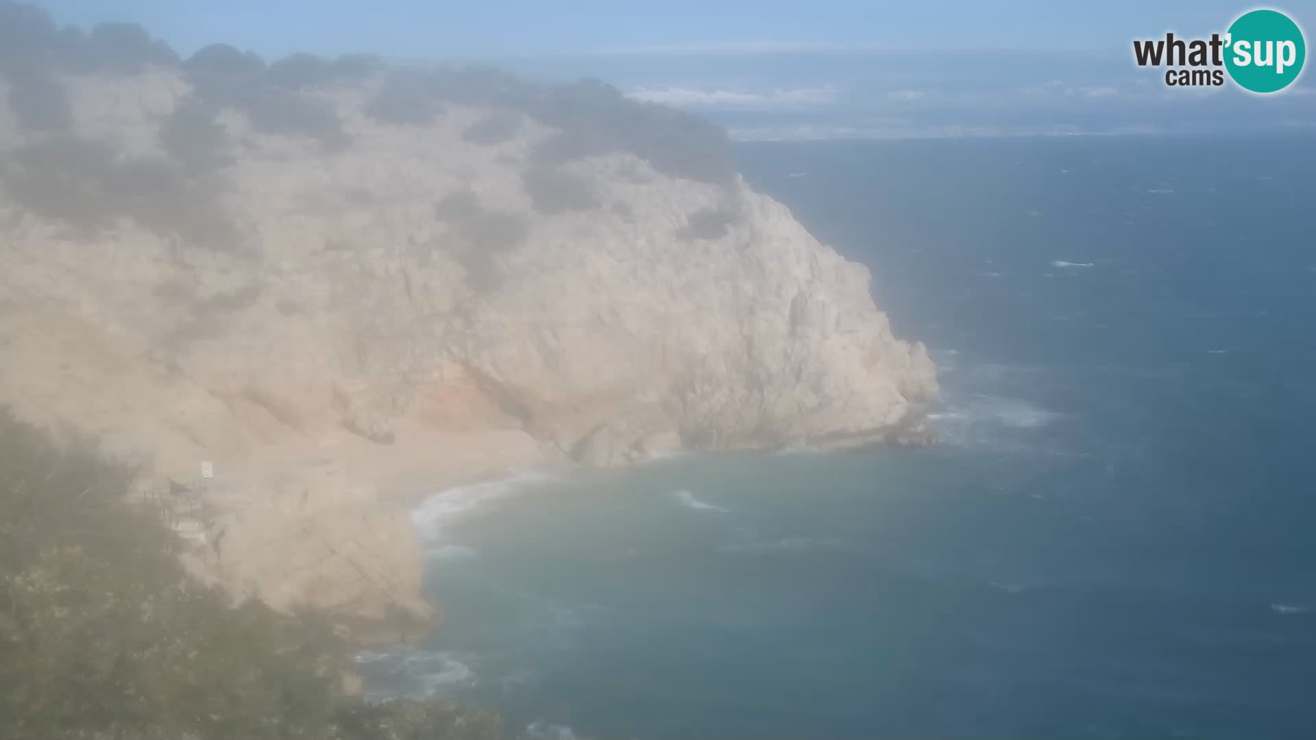 Cámara web de la playa de Brseč en Mošćenička Draga, Croacia