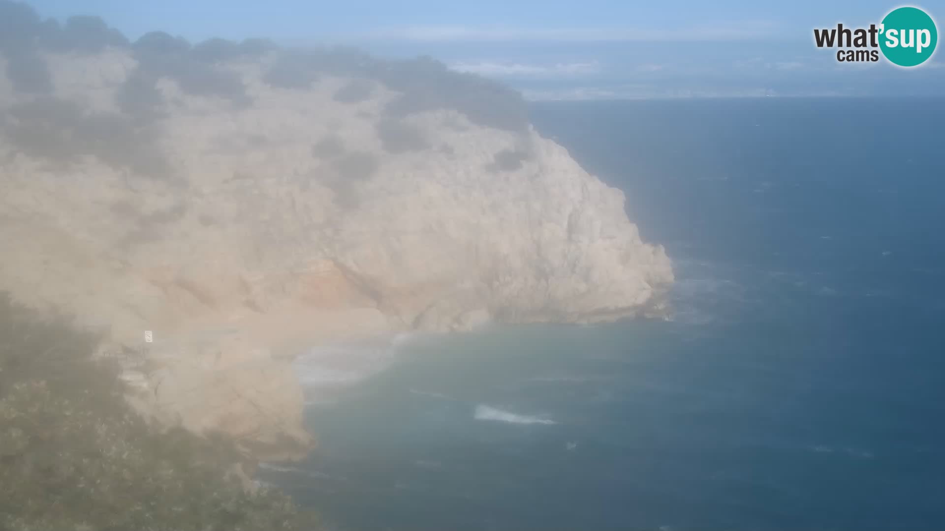 Cámara web de la playa de Brseč en Mošćenička Draga, Croacia