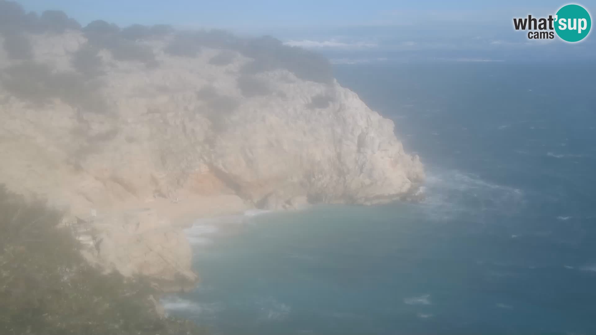 Cámara web de la playa de Brseč en Mošćenička Draga, Croacia