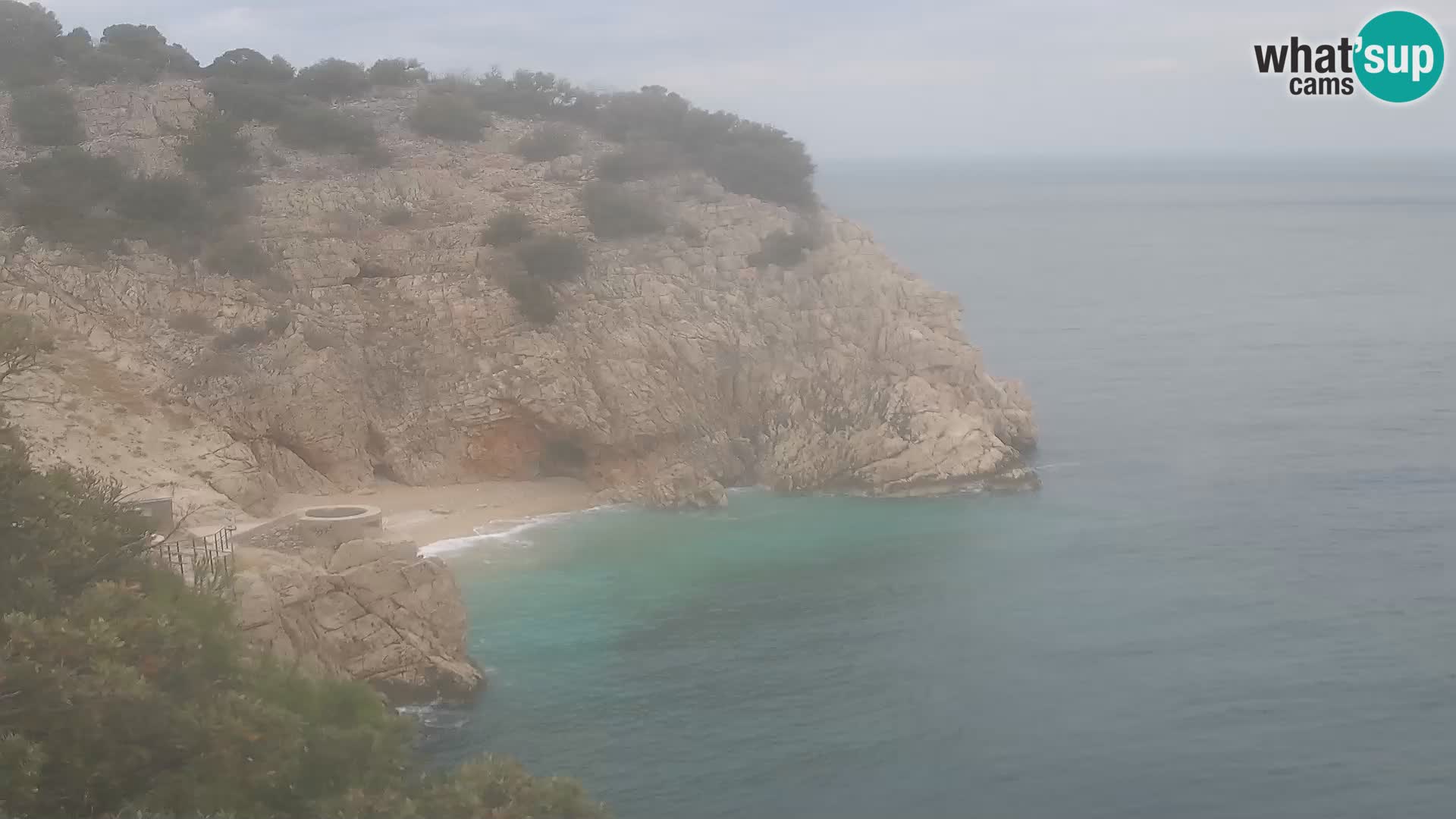 Cámara web de la playa de Brseč en Mošćenička Draga, Croacia