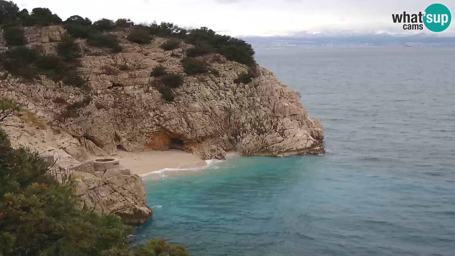 Web kamera plaže Brseč – Mošćenička Draga – Hrvatska