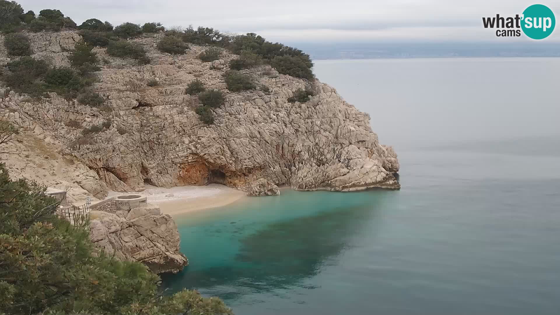 Web kamera plaže Brseč – Mošćenička Draga – Hrvatska