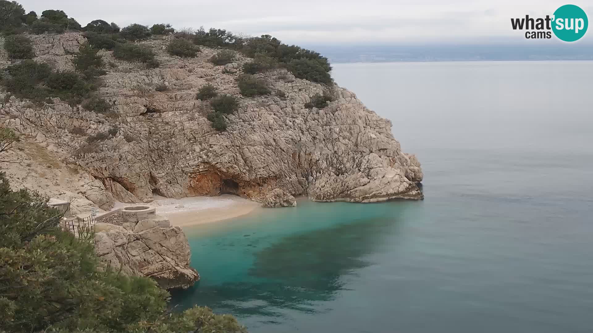 Webcam Brseč beach – Mošćenička Draga – Croatia