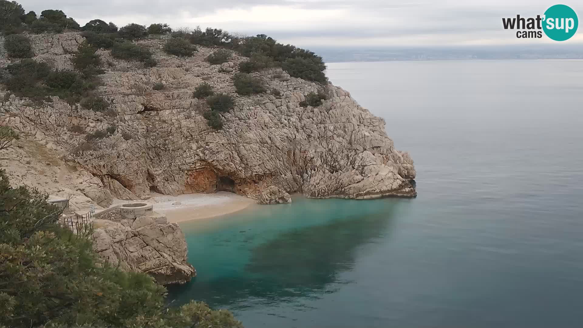 Web kamera plaže Brseč – Mošćenička Draga – Hrvatska