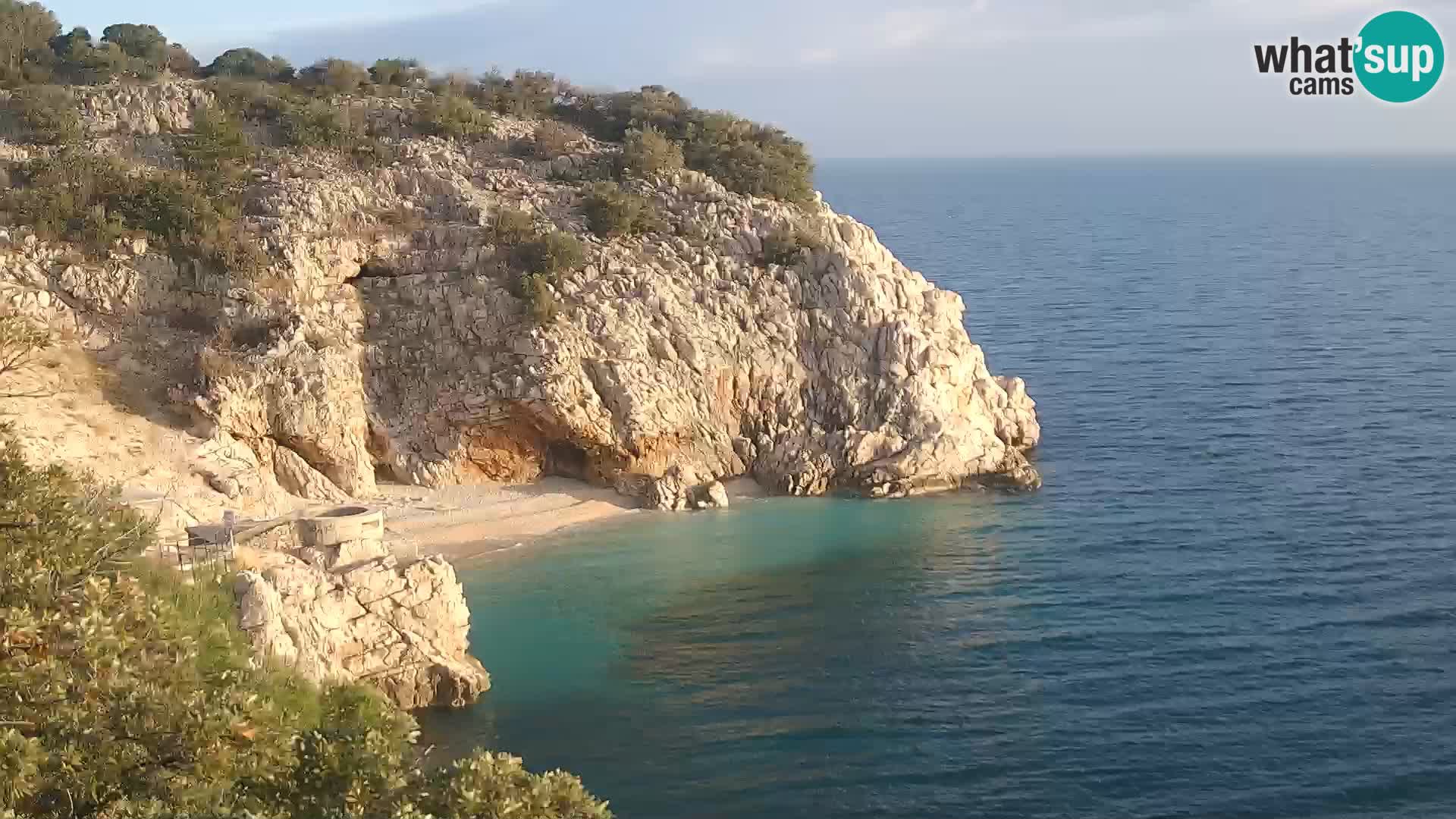 Webcam Bersezio spiaggia – Draga di Moschiena – Croazia