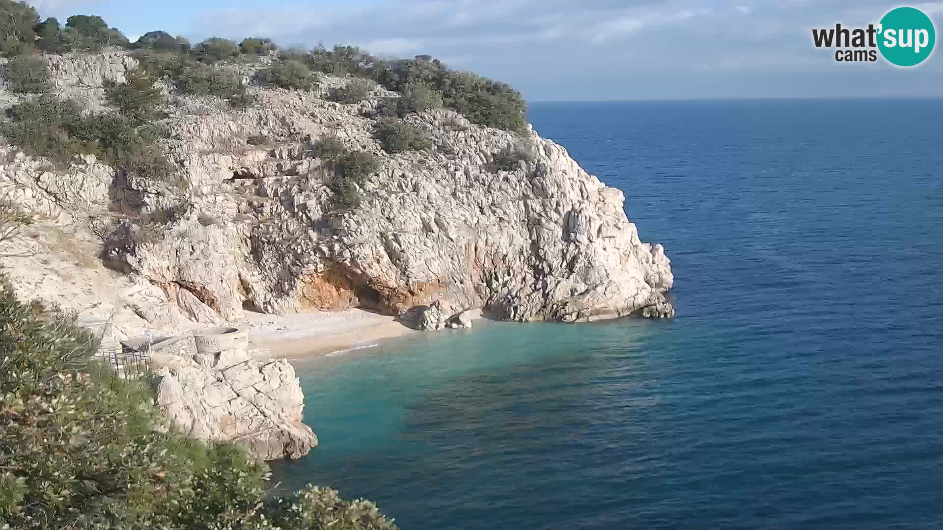 Spletna kamera Brseč plaža – Mošćenička Draga – Hrvaška