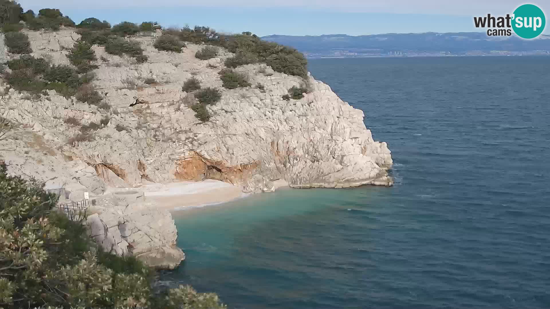 Webcam Brseč beach – Mošćenička Draga – Croatia