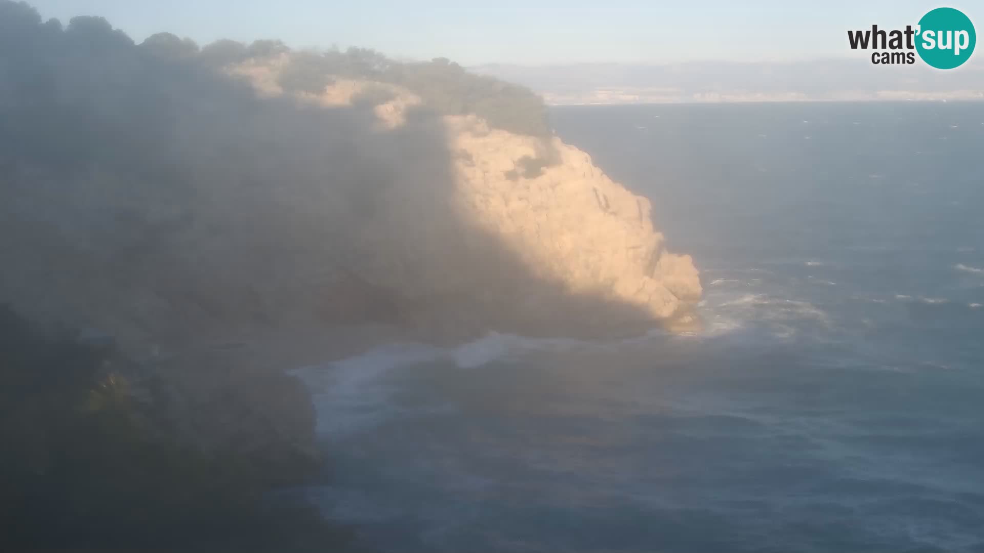 Webcam plage Brseč à Mošćenička Draga, Croatie