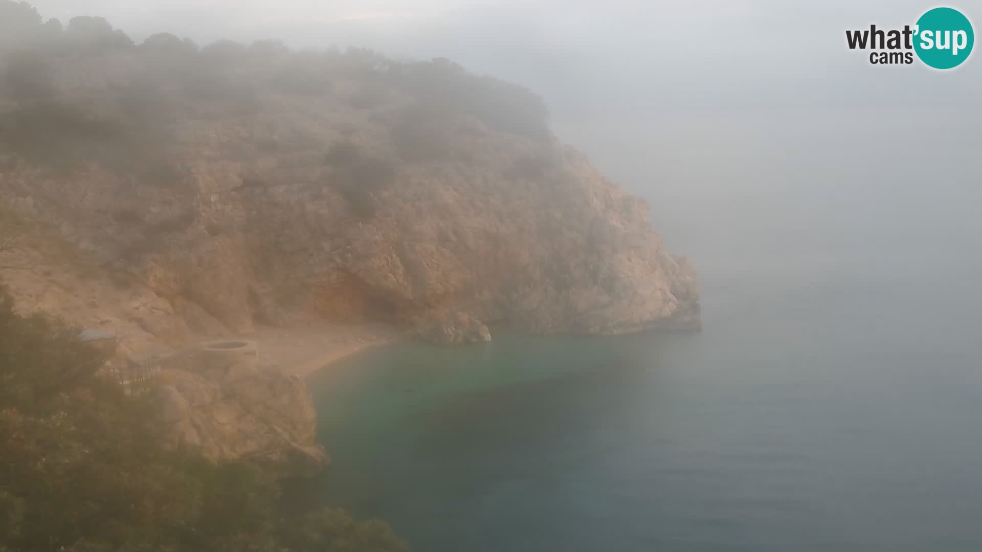 Cámara web de la playa de Brseč en Mošćenička Draga, Croacia