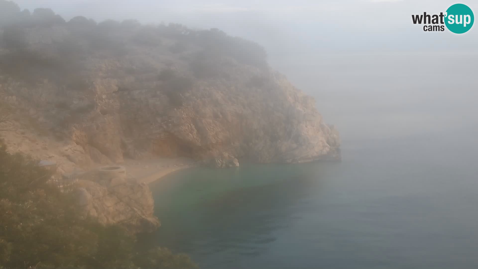 Cámara web de la playa de Brseč en Mošćenička Draga, Croacia