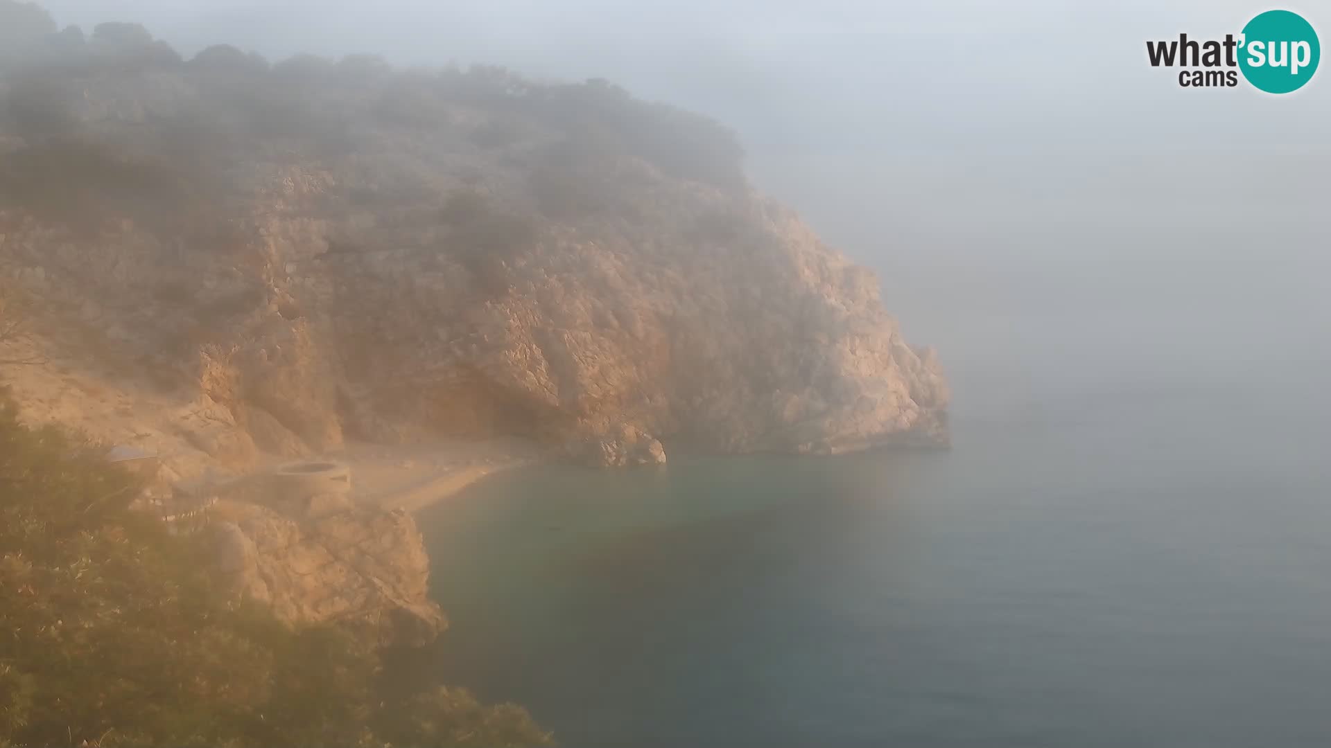 Cámara web de la playa de Brseč en Mošćenička Draga, Croacia