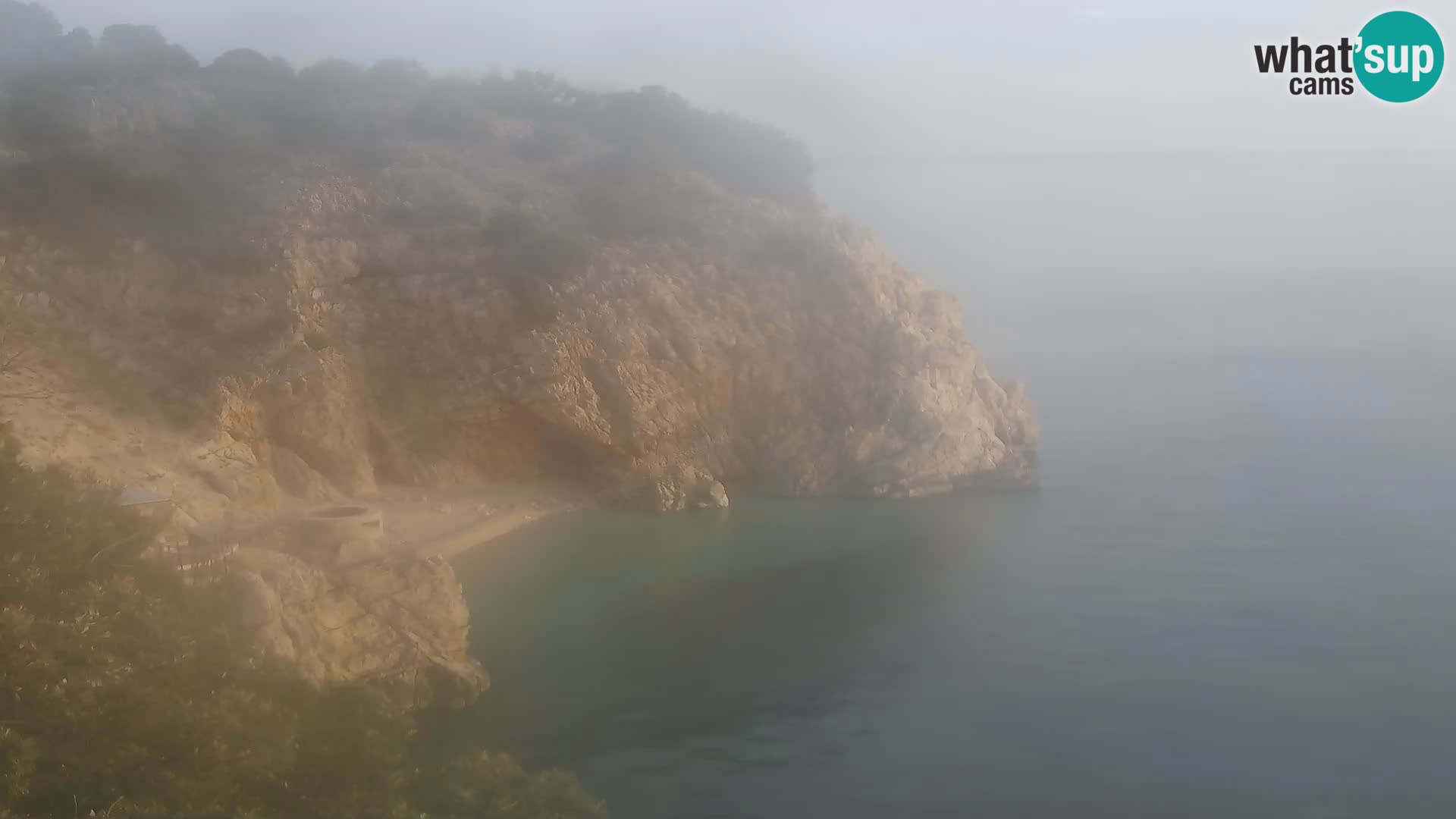 Spletna kamera Brseč plaža – Mošćenička Draga – Hrvaška