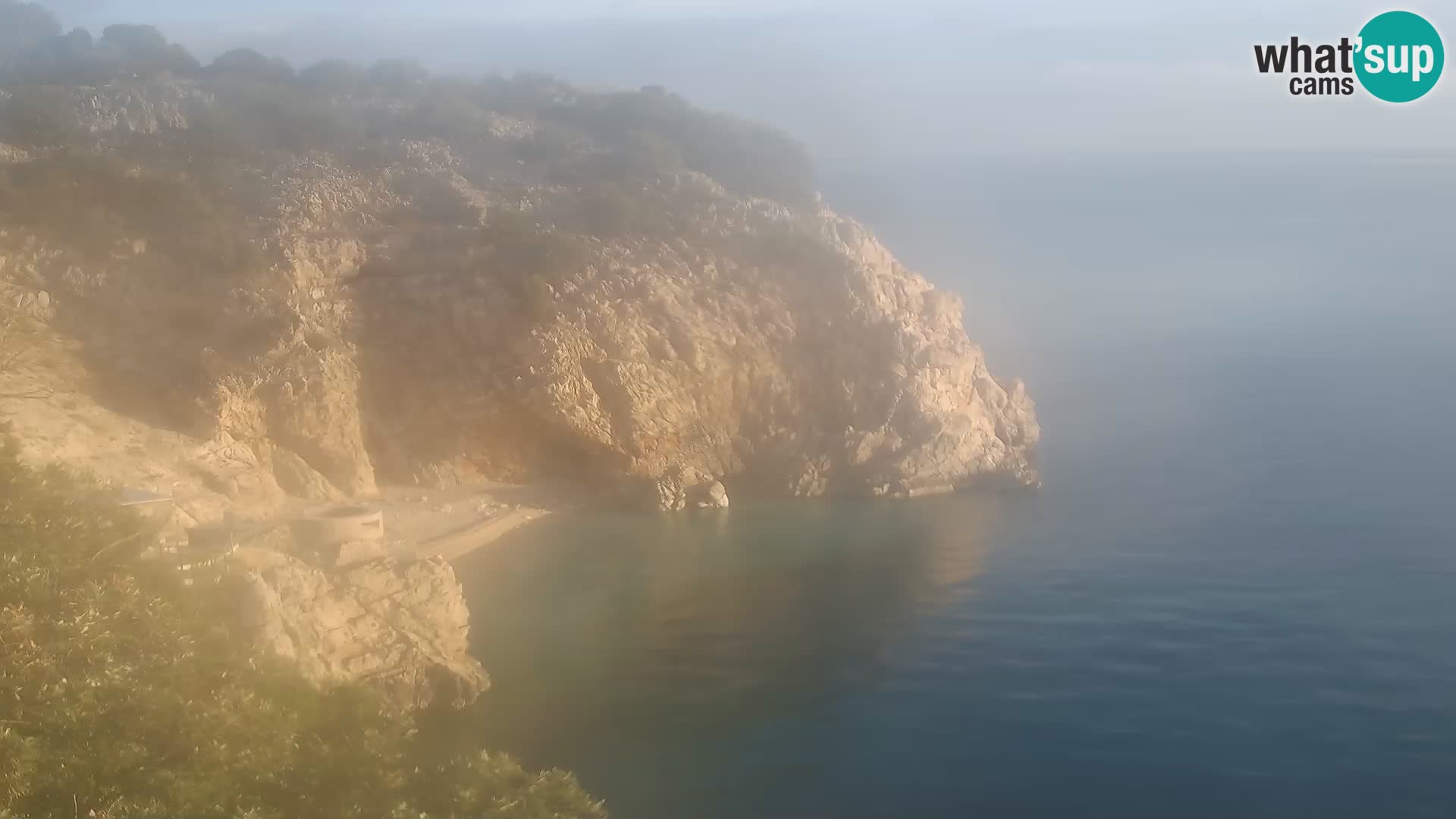 Webcam plage Brseč à Mošćenička Draga, Croatie