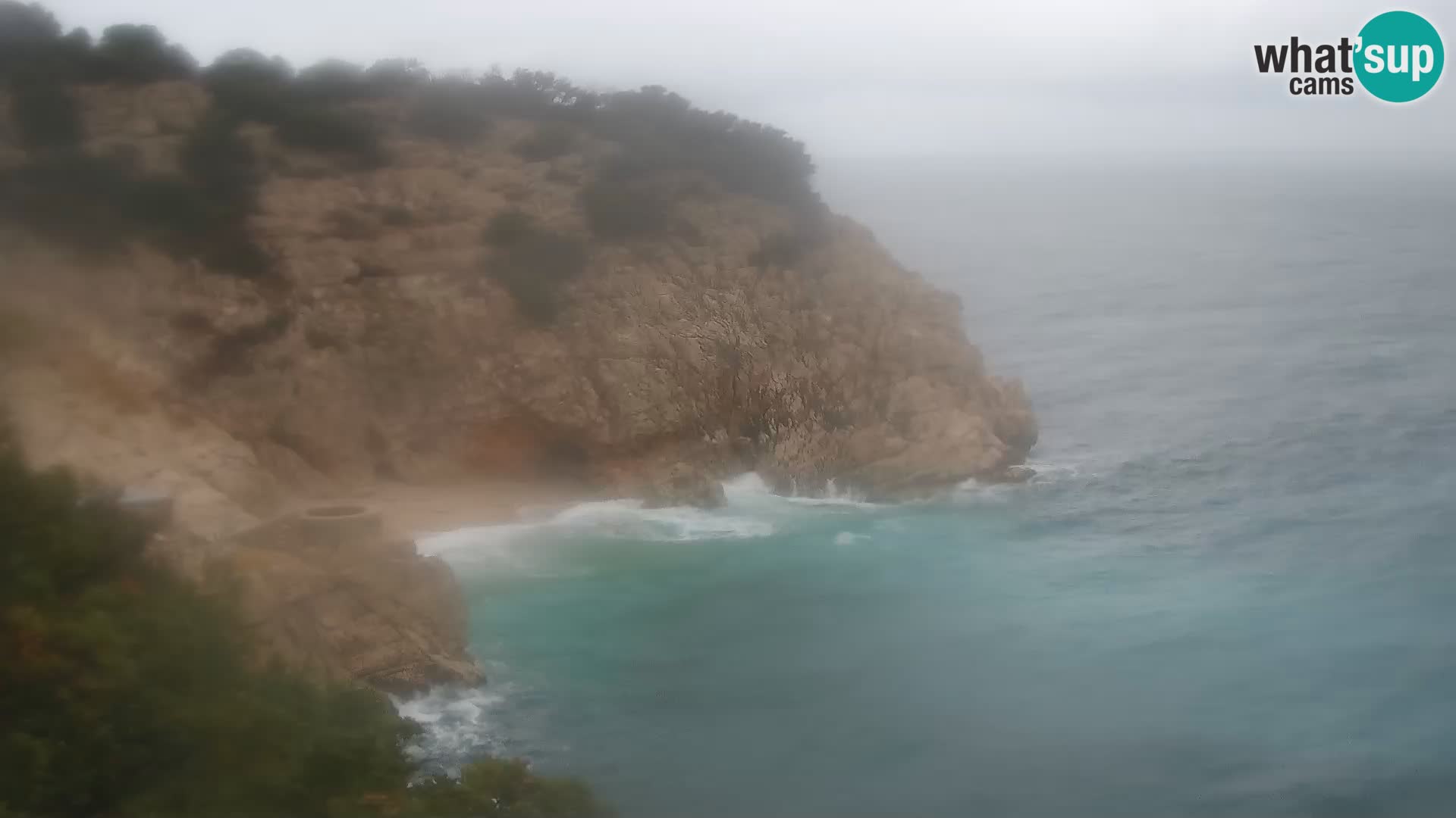 Cámara web de la playa de Brseč en Mošćenička Draga, Croacia