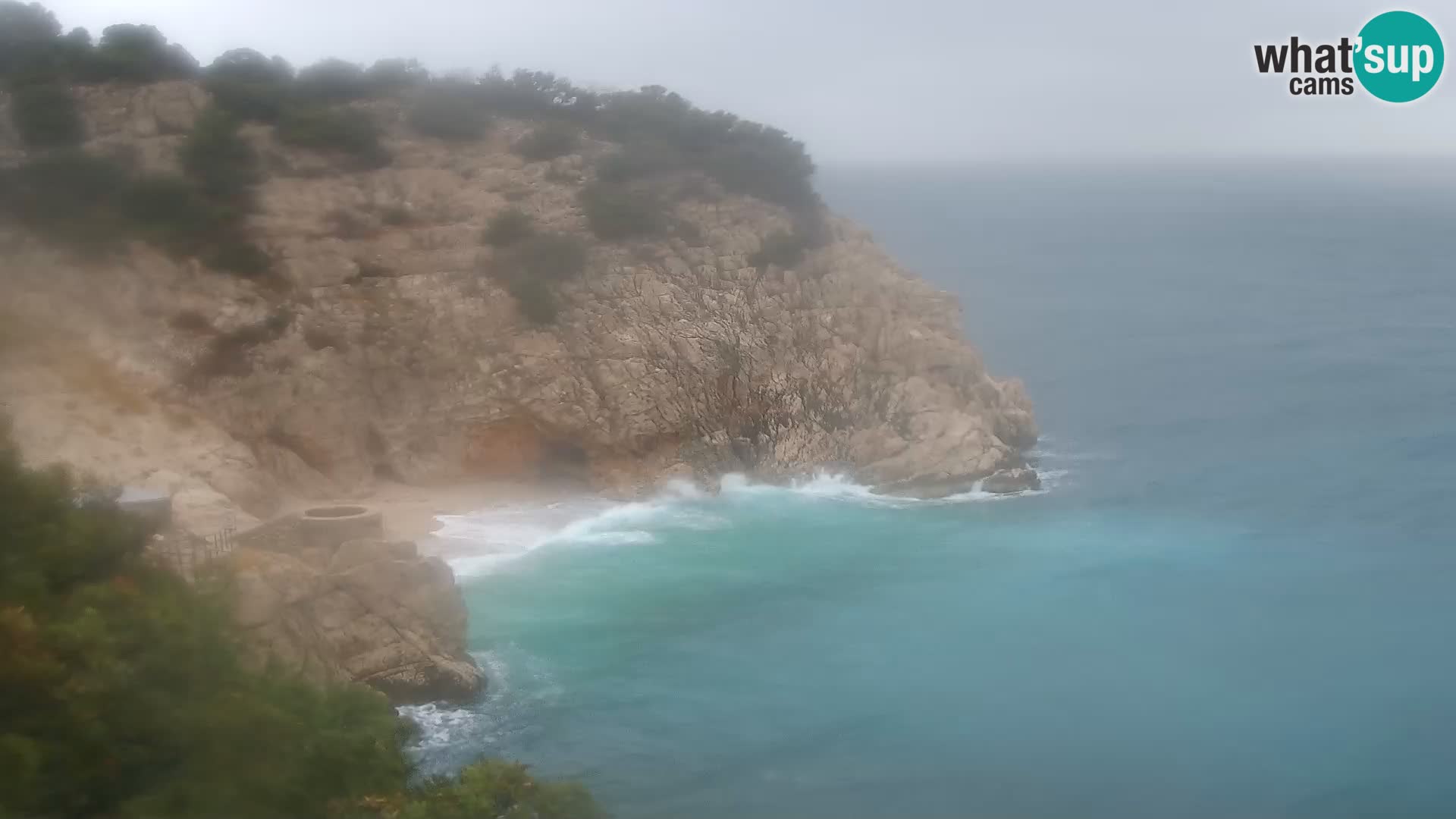 Cámara web de la playa de Brseč en Mošćenička Draga, Croacia