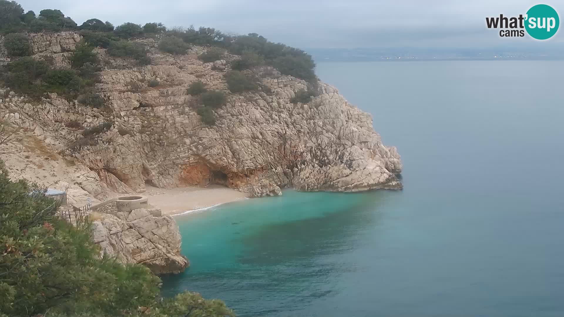 Webcam Bersezio spiaggia – Draga di Moschiena – Croazia