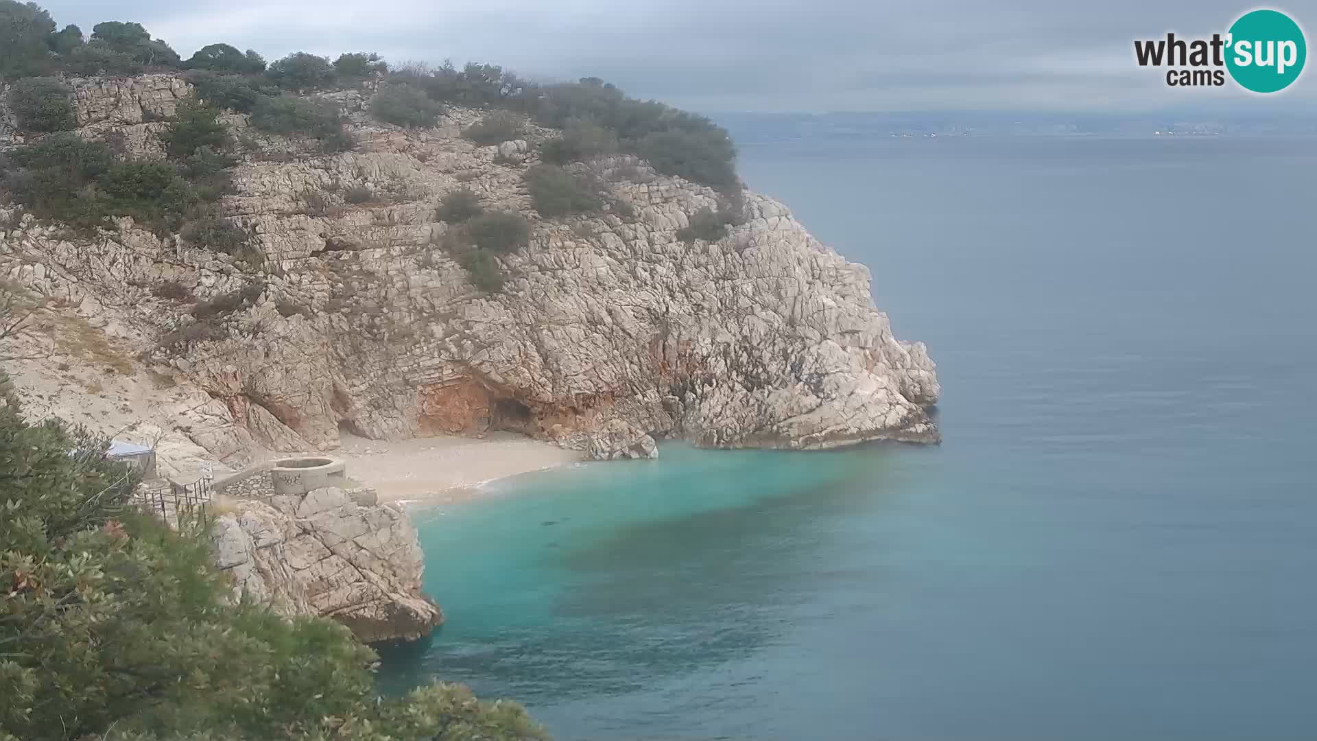 Webcam Brseč beach – Mošćenička Draga – Croatia