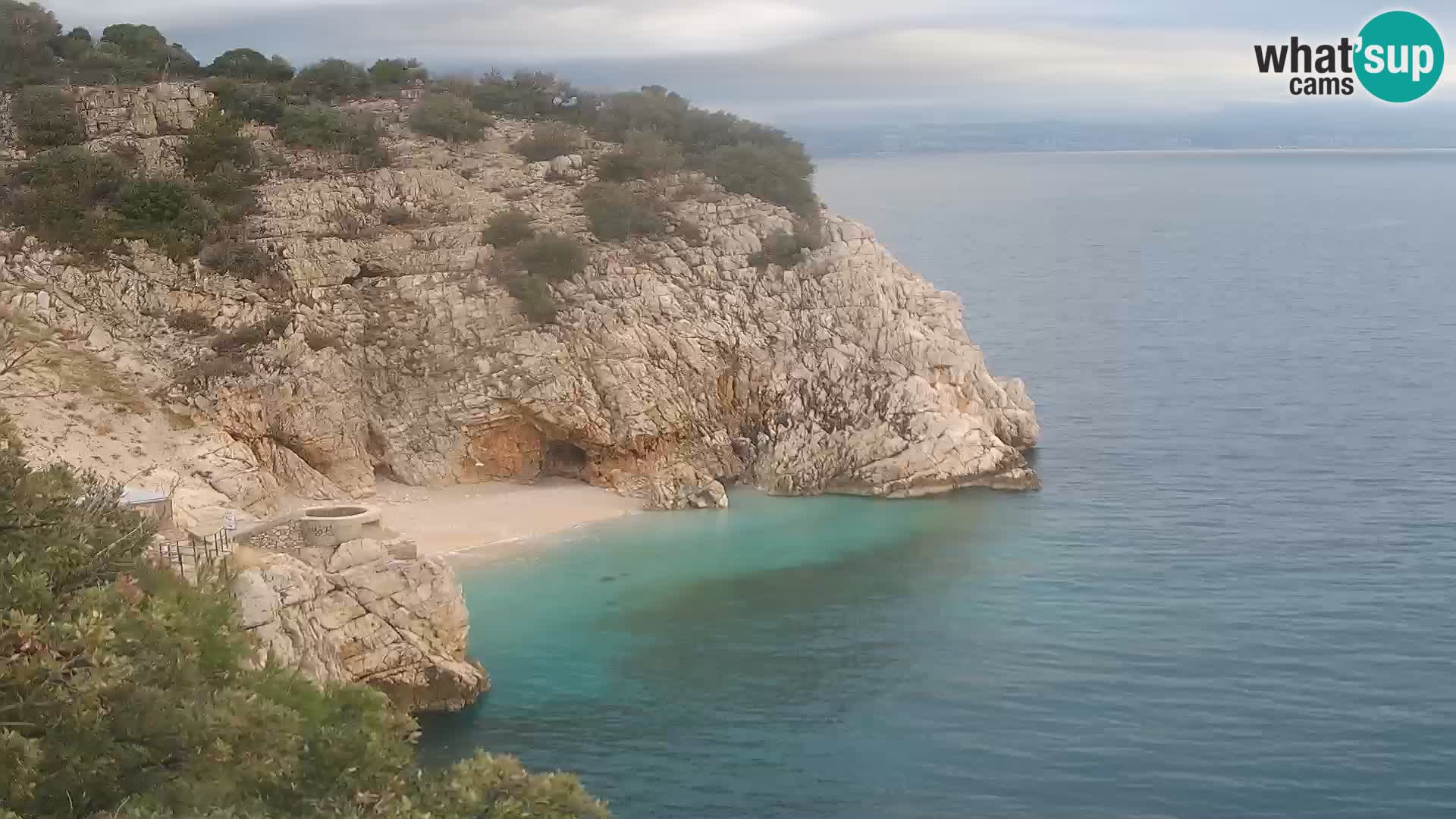 Webcam Brseč beach – Mošćenička Draga – Croatia