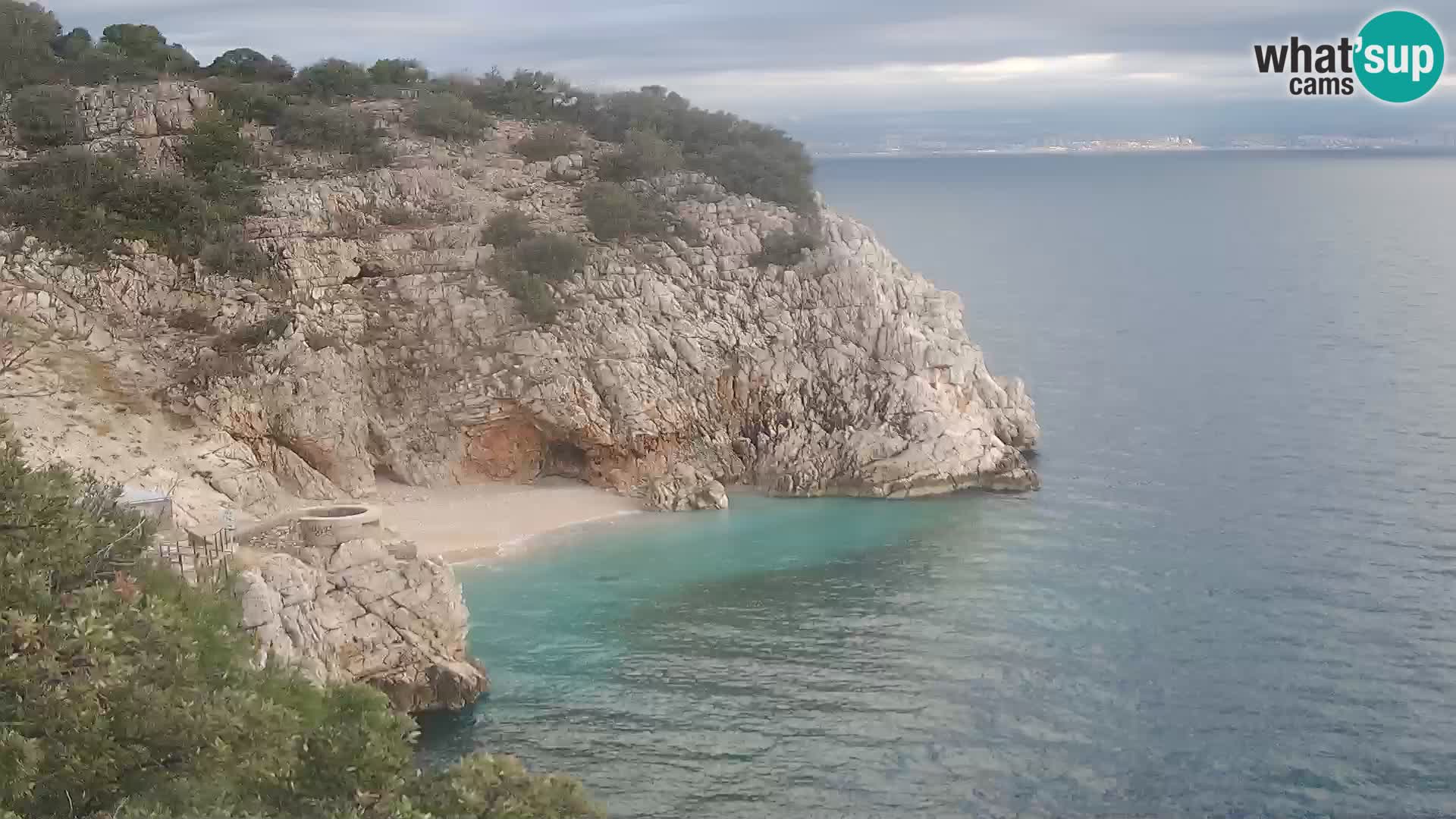 Web kamera plaže Brseč – Mošćenička Draga – Hrvatska