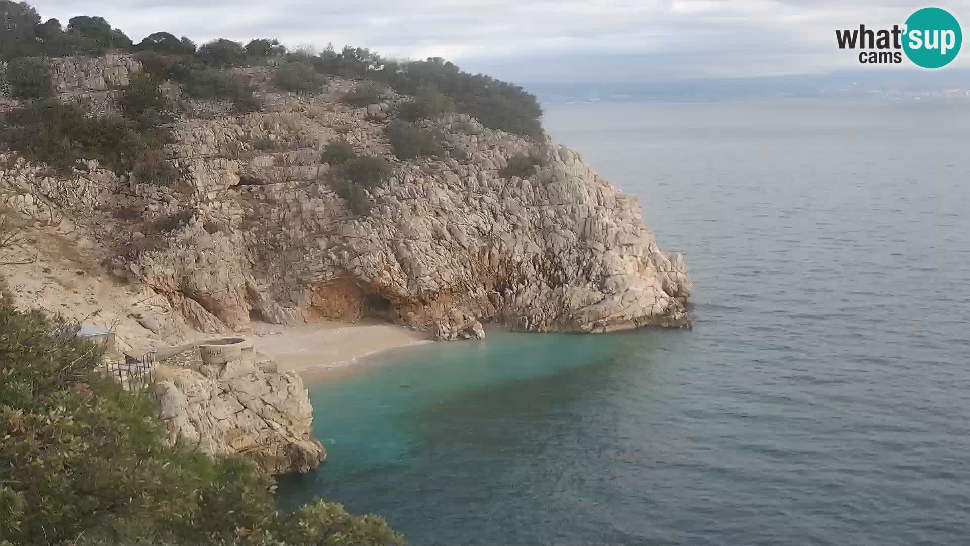 Webcam Bersezio spiaggia – Draga di Moschiena – Croazia