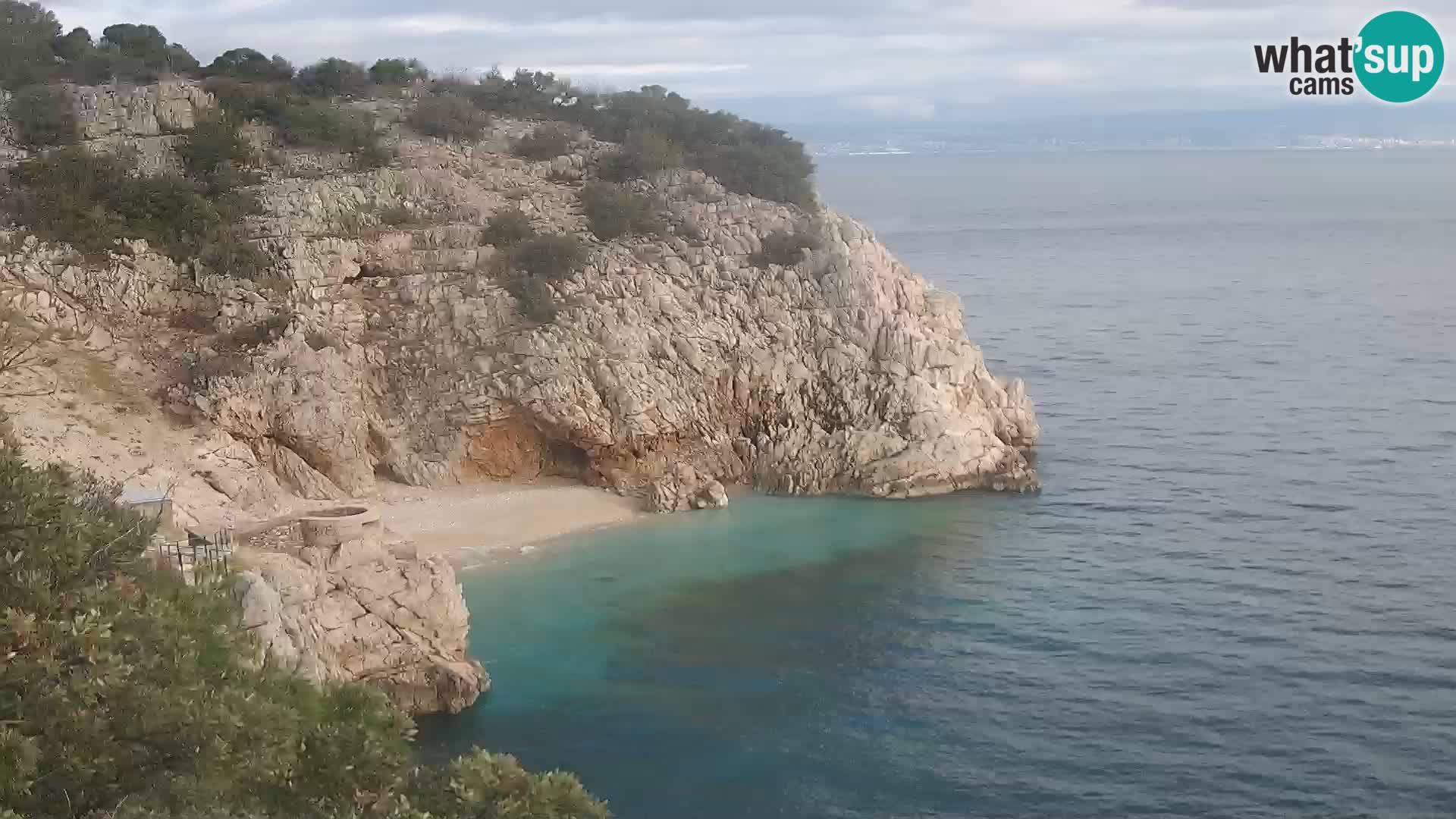 Webcam Bersezio spiaggia – Draga di Moschiena – Croazia