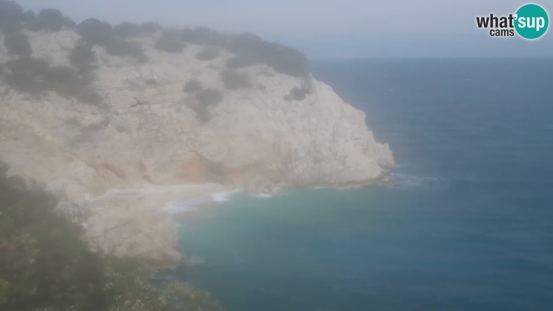 Webcam plage Brseč à Mošćenička Draga, Croatie