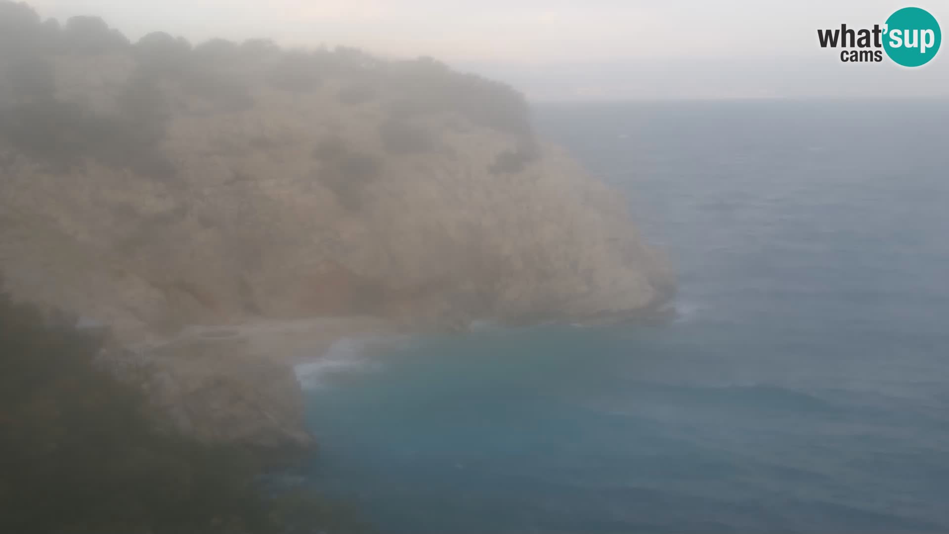 Webcam plage Brseč à Mošćenička Draga, Croatie