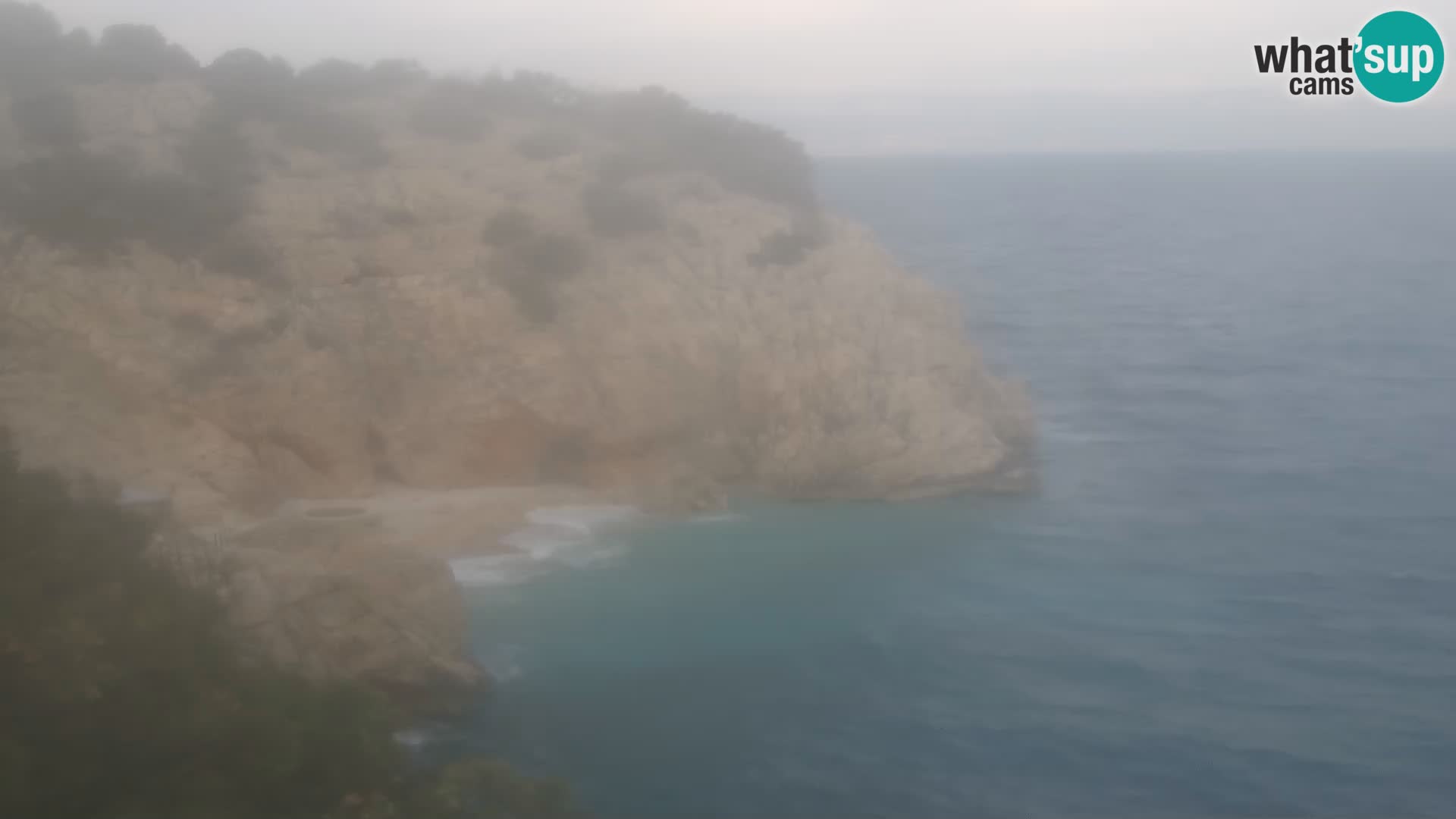 Cámara web de la playa de Brseč en Mošćenička Draga, Croacia