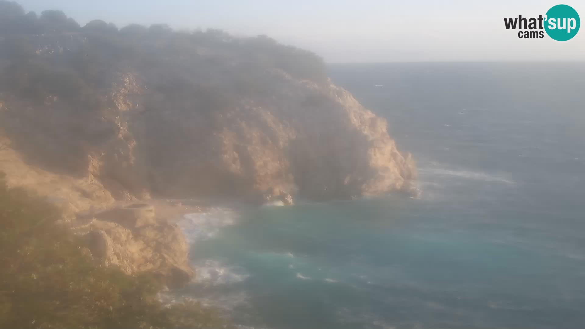 Webcam plage Brseč à Mošćenička Draga, Croatie