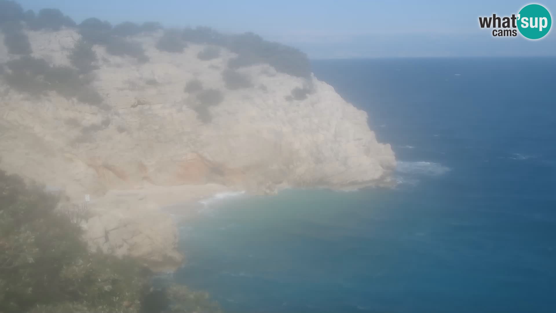 Webcam plage Brseč à Mošćenička Draga, Croatie